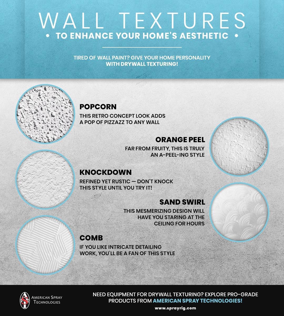 Wall Textures To Enhance Your Home's Aesthetic Infographic