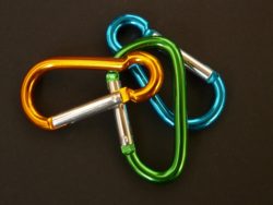 Anodized carabiners