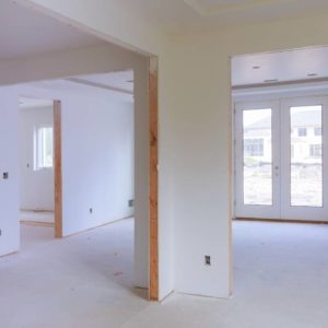 fresh drywall in home interior